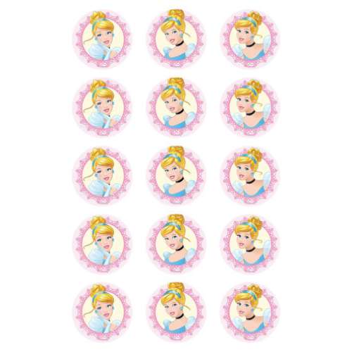 Cinderella Edible Icing Cupcake Images - Click Image to Close